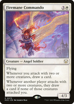 Firemane Commando (73) [March of the Machine Commander] foil - Deck Out Gaming