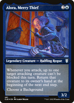 Alora, Merry Thief (481) [Commander Legends: Battle for Baldur's Gate] etched - Deck Out Gaming