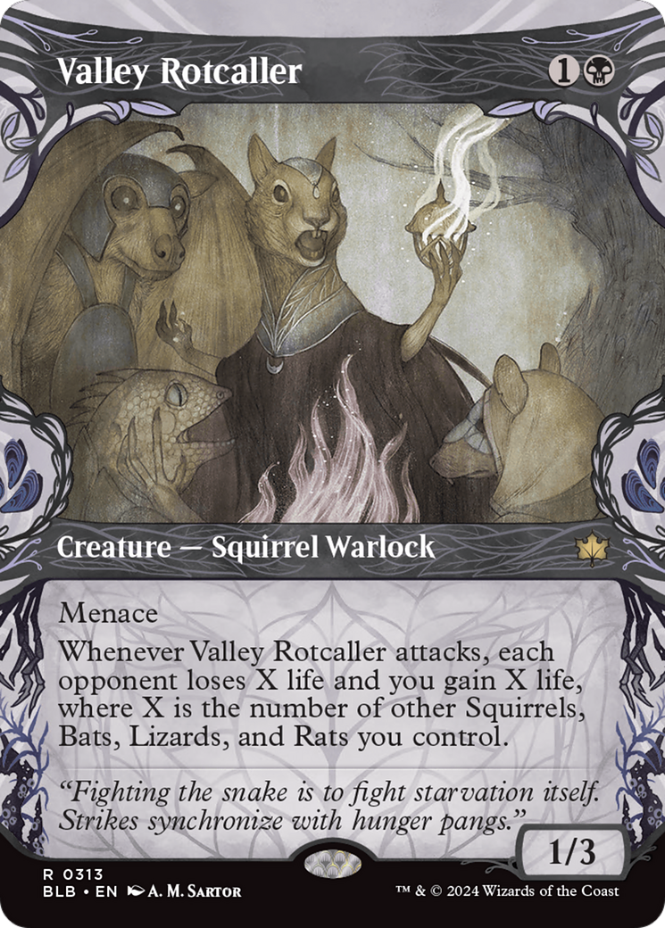 Valley Rotcaller (Showcase) (313) [Bloomburrow] foil - Deck Out Gaming