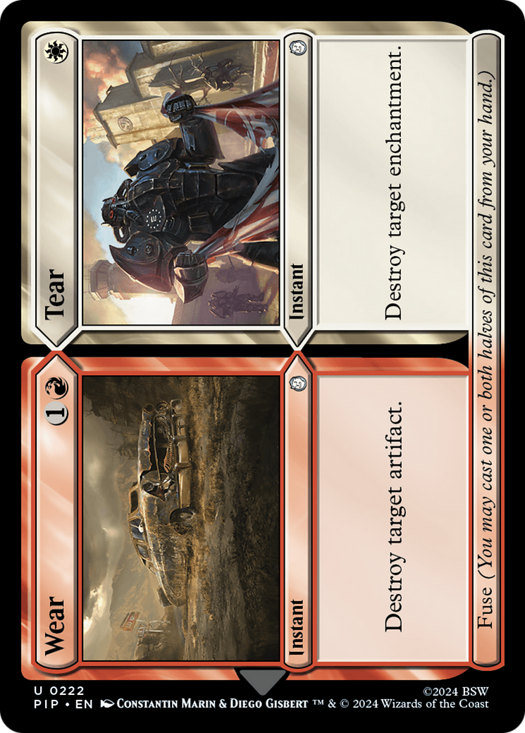 Wear // Tear (222) [Fallout] foil - Deck Out Gaming