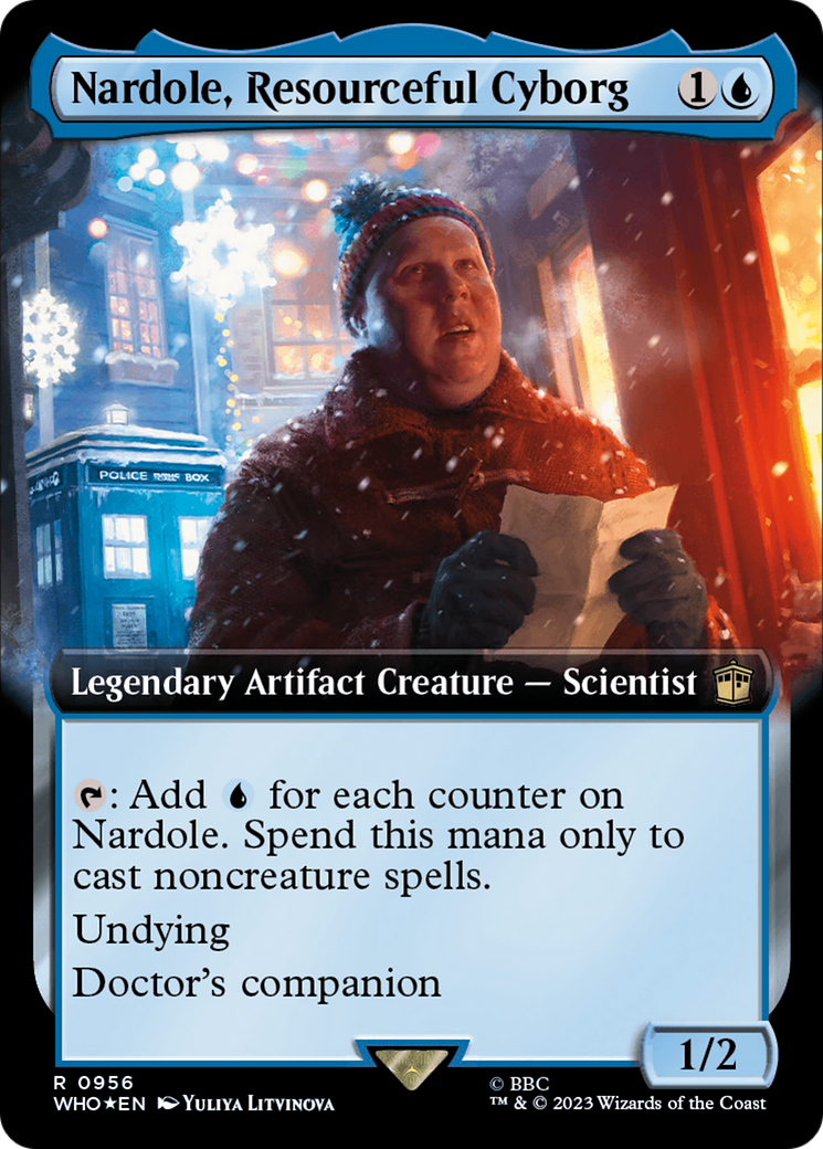 Nardole, Resourceful Cyborg (Extended Art) (Surge Foil) (956) [Doctor Who] foil - Deck Out Gaming