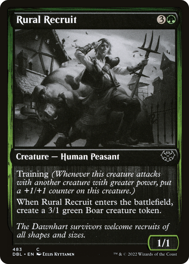 Rural Recruit (483) [Innistrad: Double Feature] foil - Deck Out Gaming