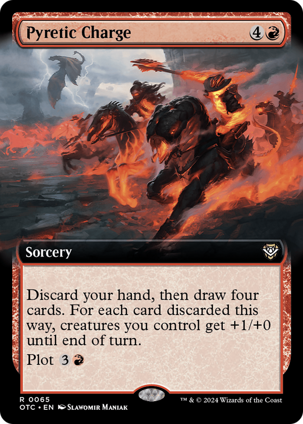 Pyretic Charge (Extended Art) (65) [Outlaws of Thunder Junction Commander] - Deck Out Gaming