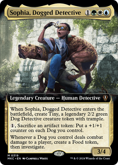 Sophia, Dogged Detective (Extended Art) (319) [Murders at Karlov Manor Commander] foil - Deck Out Gaming