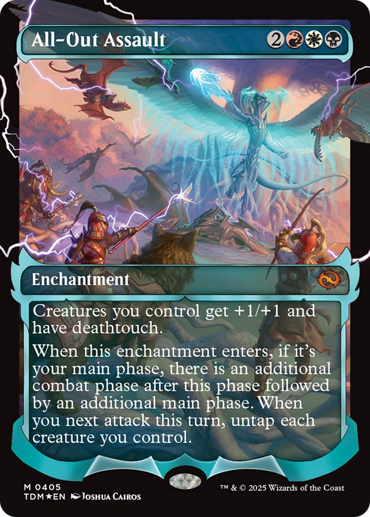 All-Out Assault (Showcase) (405) [Tarkir: Dragonstorm] foil - Deck Out Gaming