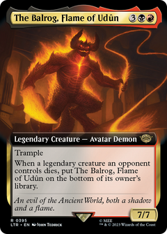 The Balrog, Flame of Udun (Extended Art) (395) [The Lord of the Rings: Tales of Middle-earth] - Deck Out Gaming