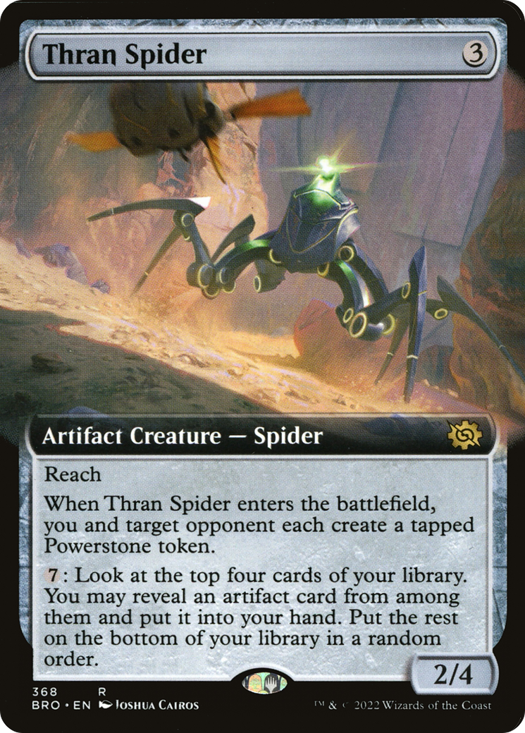 Thran Spider (Extended Art) (368) [The Brothers' War] foil - Deck Out Gaming