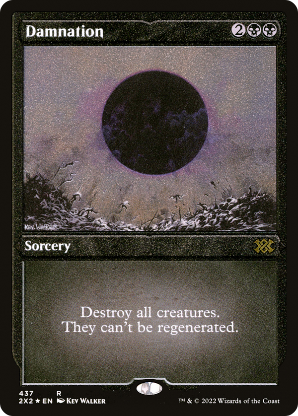 Damnation (Foil Etched) (437) [Double Masters 2022] foil - Deck Out Gaming