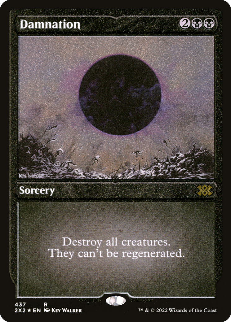 Damnation (Foil Etched) (437) [Double Masters 2022] foil - Deck Out Gaming