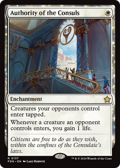 Authority of the Consuls (137) [Foundations] foil - Deck Out Gaming