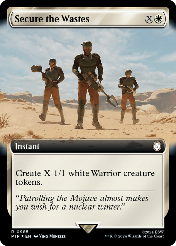 Secure the Wastes (Extended Art) (Surge Foil) (985) [Fallout] foil - Deck Out Gaming