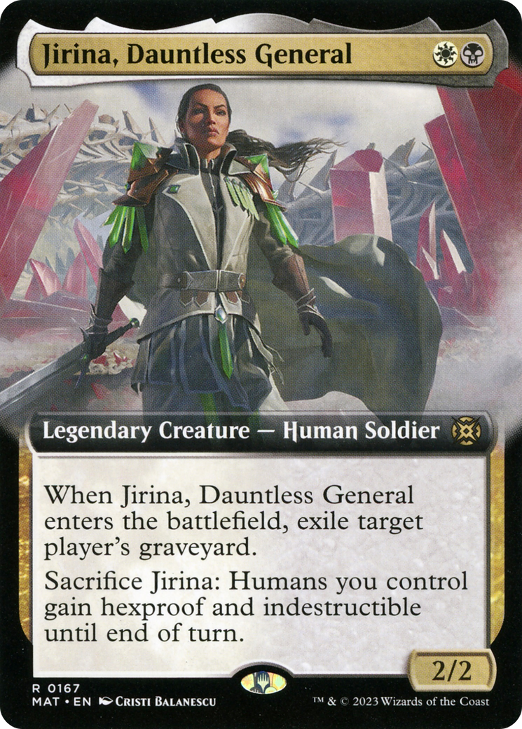 Jirina, Dauntless General (Extended Art) (167) [March of the Machine: The Aftermath] foil - Deck Out Gaming
