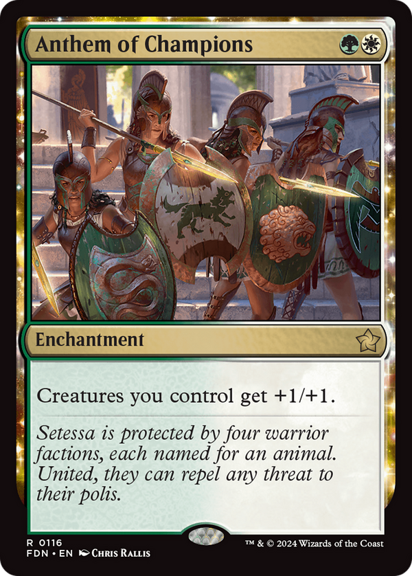 Anthem of Champions (116) [Foundations] foil - Deck Out Gaming