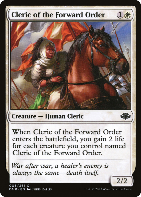 Cleric of the Forward Order (3) [Dominaria Remastered] foil - Deck Out Gaming