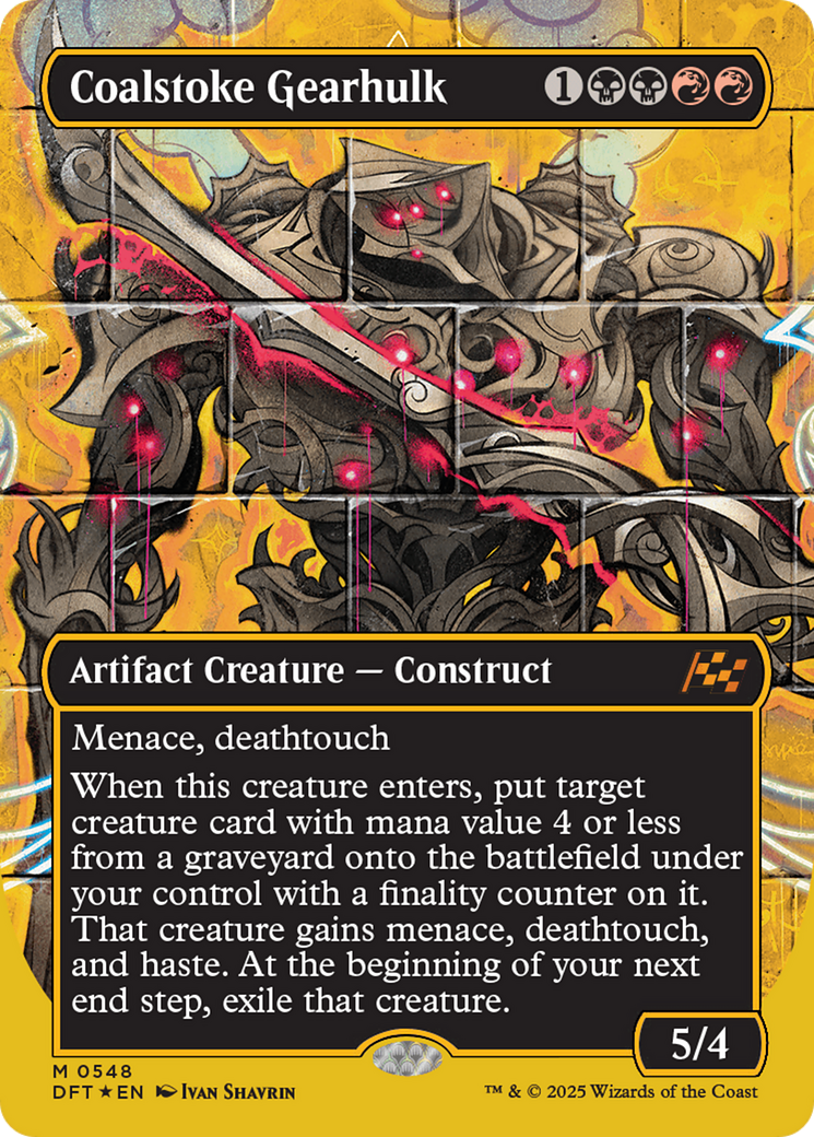 Coalstoke Gearhulk (Borderless) (First-Place Foil) (548) [Aetherdrift] foil - Deck Out Gaming