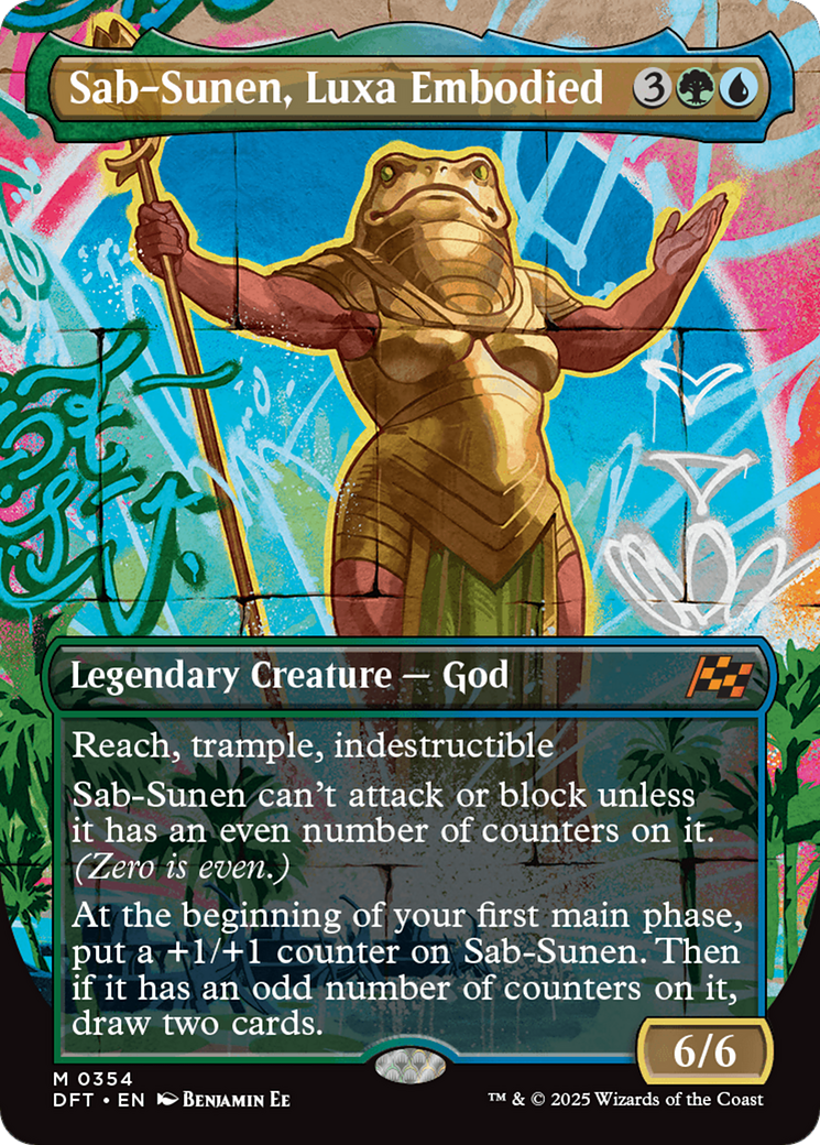 Sab-Sunen, Luxa Embodied (Borderless) (354) [Aetherdrift] foil - Deck Out Gaming