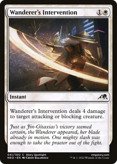 Wanderer's Intervention (41) [Kamigawa: Neon Dynasty] - Deck Out Gaming