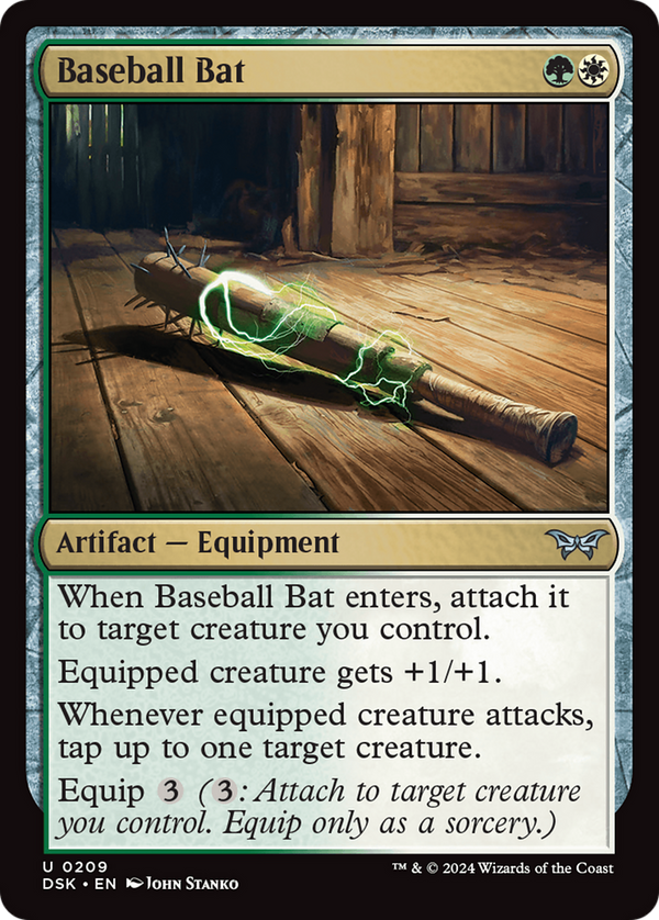 Baseball Bat (209) [Duskmourn: House of Horror] foil - Deck Out Gaming