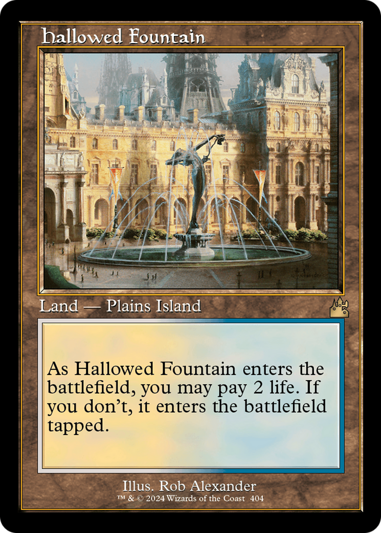 Hallowed Fountain (Retro Frame) (404) [Ravnica Remastered] foil - Deck Out Gaming