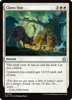 Claws Out (6) [Foundations] foil - Deck Out Gaming