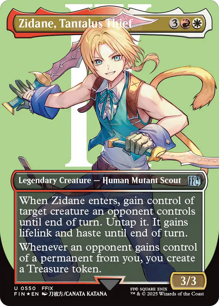Zidane, Tantalus Thief (550) (Surge Foil) [FINAL FANTASY] foil - Deck Out Gaming