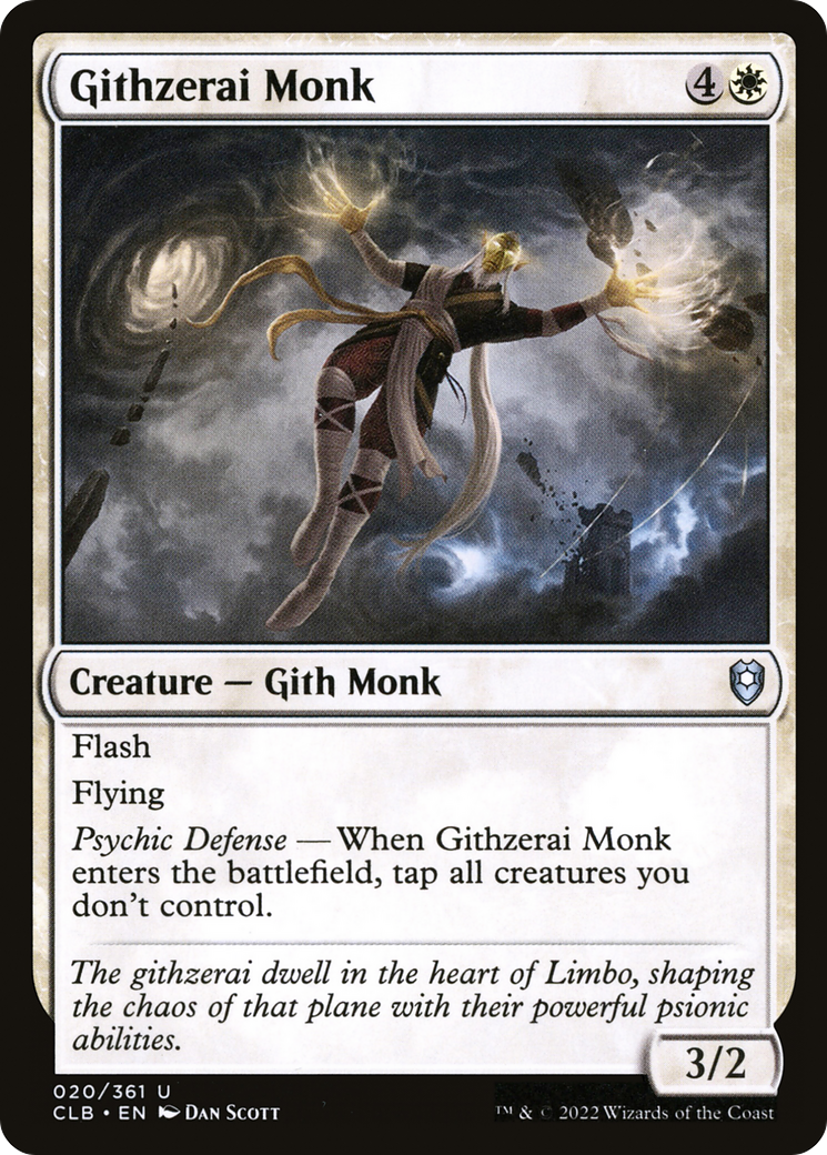 Githzerai Monk (20) [Commander Legends: Battle for Baldur's Gate] - Deck Out Gaming