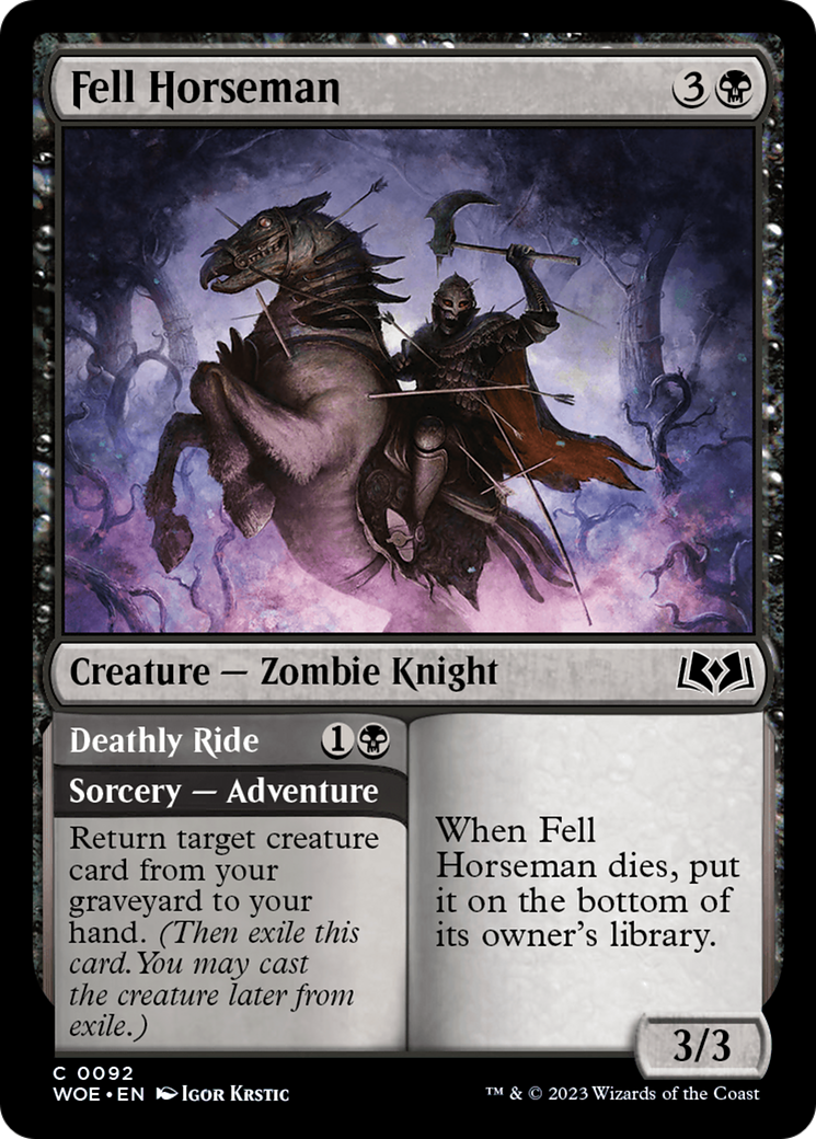 Fell Horseman (92) [Wilds of Eldraine] foil - Deck Out Gaming