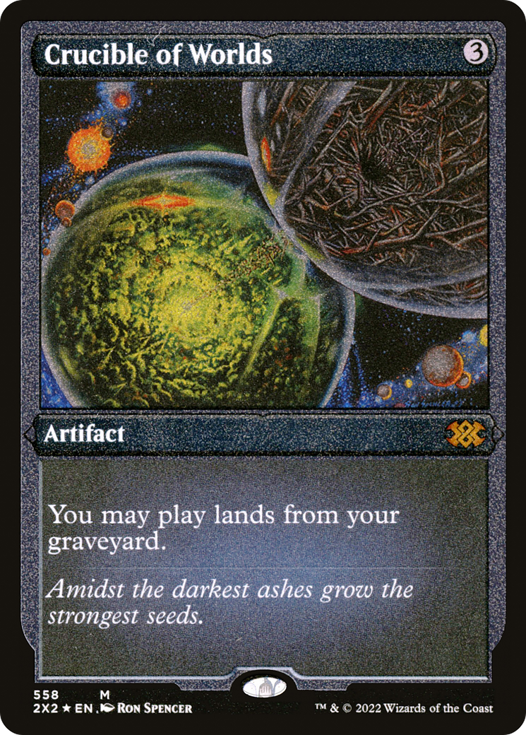 Crucible of Worlds (Foil Etched) (558) [Double Masters 2022] foil - Deck Out Gaming