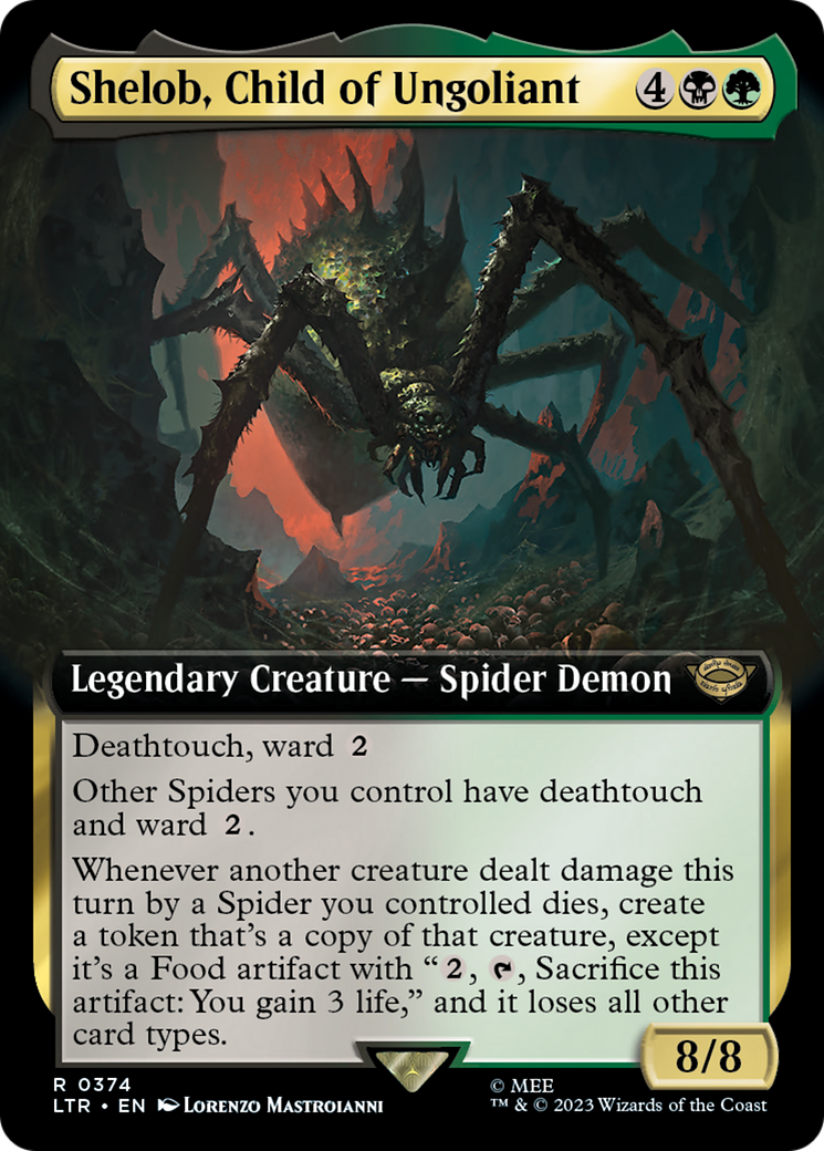 Shelob, Child of Ungoliant (Extended Art) (374) [The Lord of the Rings: Tales of Middle-earth] foil - Deck Out Gaming
