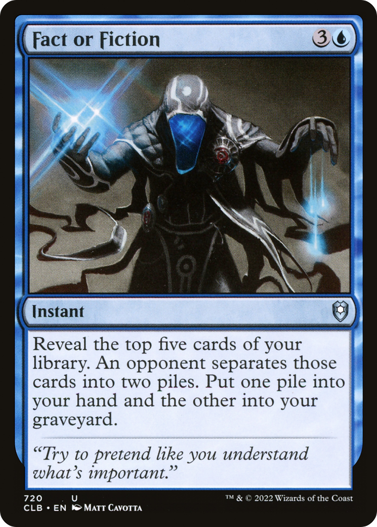Fact or Fiction (720) [Commander Legends: Battle for Baldur's Gate] - Deck Out Gaming