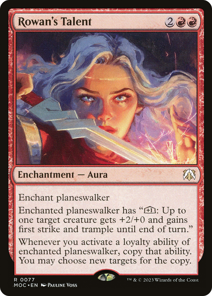 Rowan's Talent (77) [March of the Machine Commander] foil - Deck Out Gaming