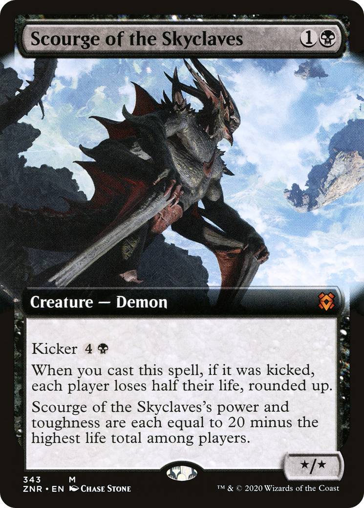 Scourge of the Skyclaves (Extended Art) (343) [Zendikar Rising] foil - Deck Out Gaming