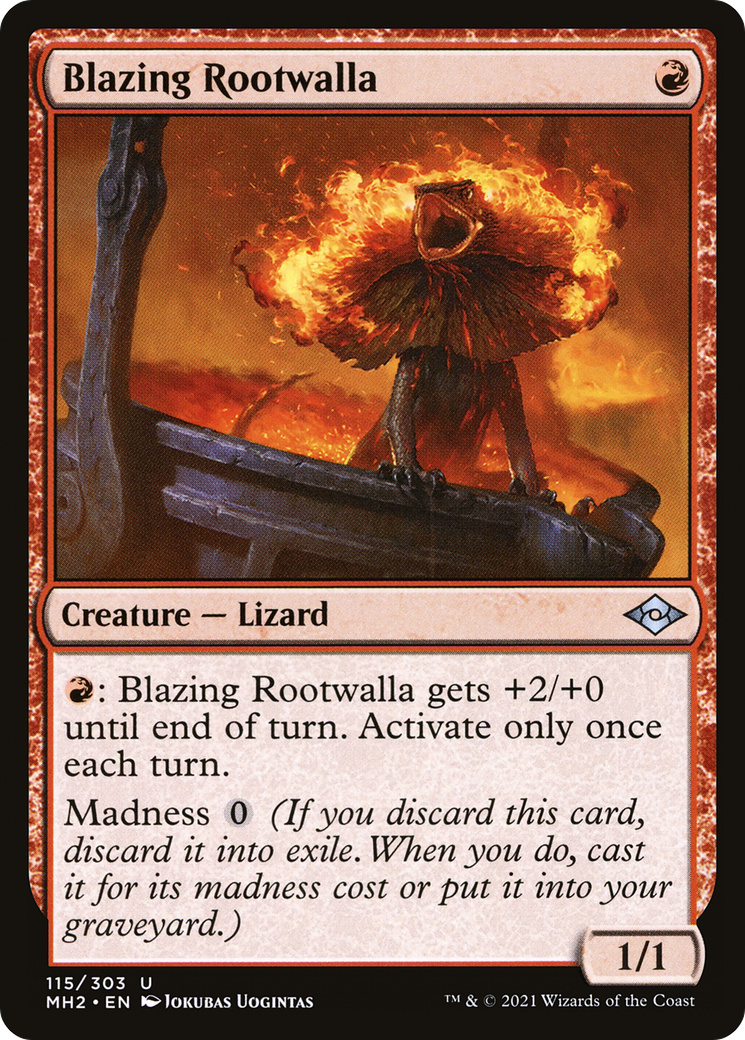 Blazing Rootwalla (115) [Modern Horizons 2] foil - Deck Out Gaming