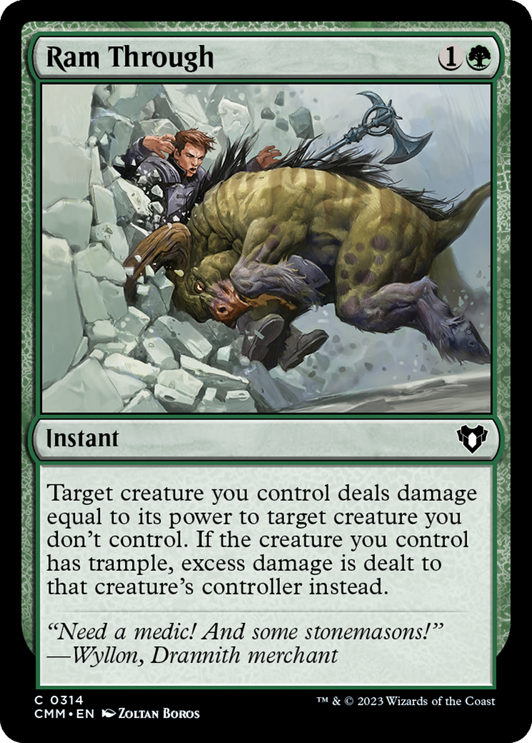 Ram Through (314) [Commander Masters] foil - Deck Out Gaming