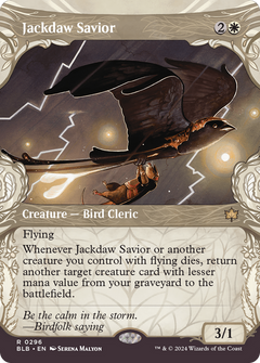 Jackdaw Savior (Showcase) (296) [Bloomburrow] - Deck Out Gaming