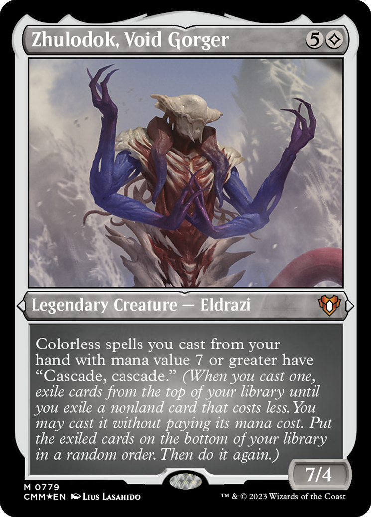 Zhulodok, Void Gorger (779) [Commander Masters] etched - Deck Out Gaming