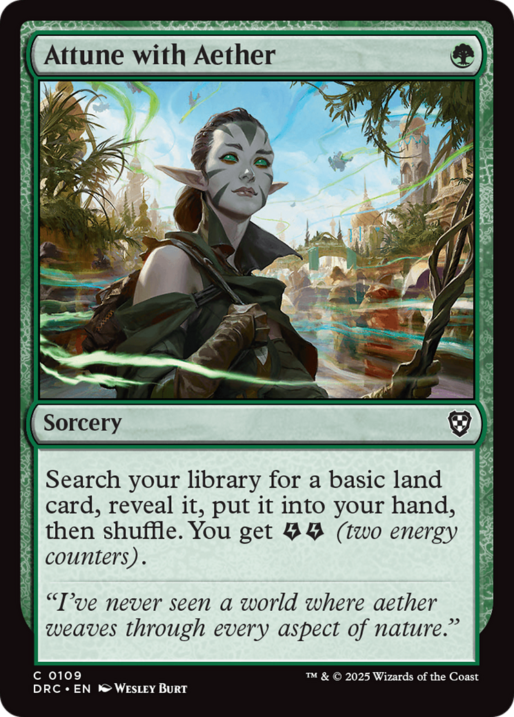 Attune with Aether (109) [Commander: Aetherdrift] - Deck Out Gaming