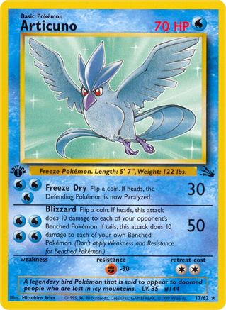 Articuno (17) (17) [Fossil] 1st Edition - Deck Out Gaming