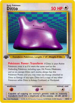 Ditto (18) (18) [Fossil] 1st Edition - Deck Out Gaming