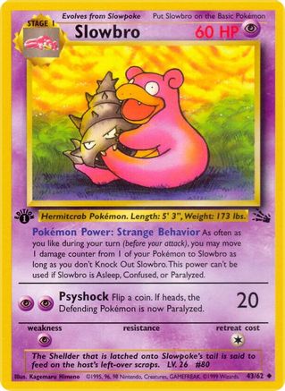 Slowbro (43) [Fossil] 1st Edition - Deck Out Gaming