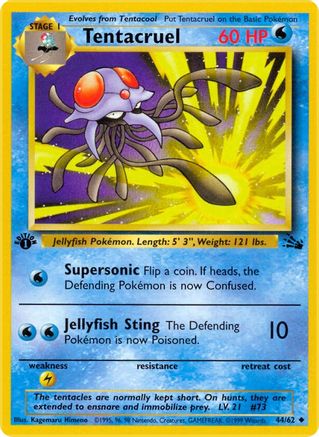 Tentacruel (44) [Fossil] 1st Edition - Deck Out Gaming