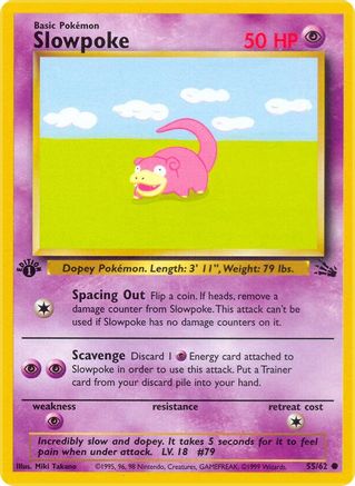 Slowpoke (55) [Fossil] 1st Edition - Deck Out Gaming