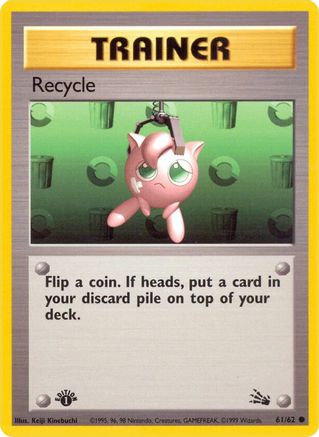 Recycle (61) [Fossil] 1st Edition - Deck Out Gaming