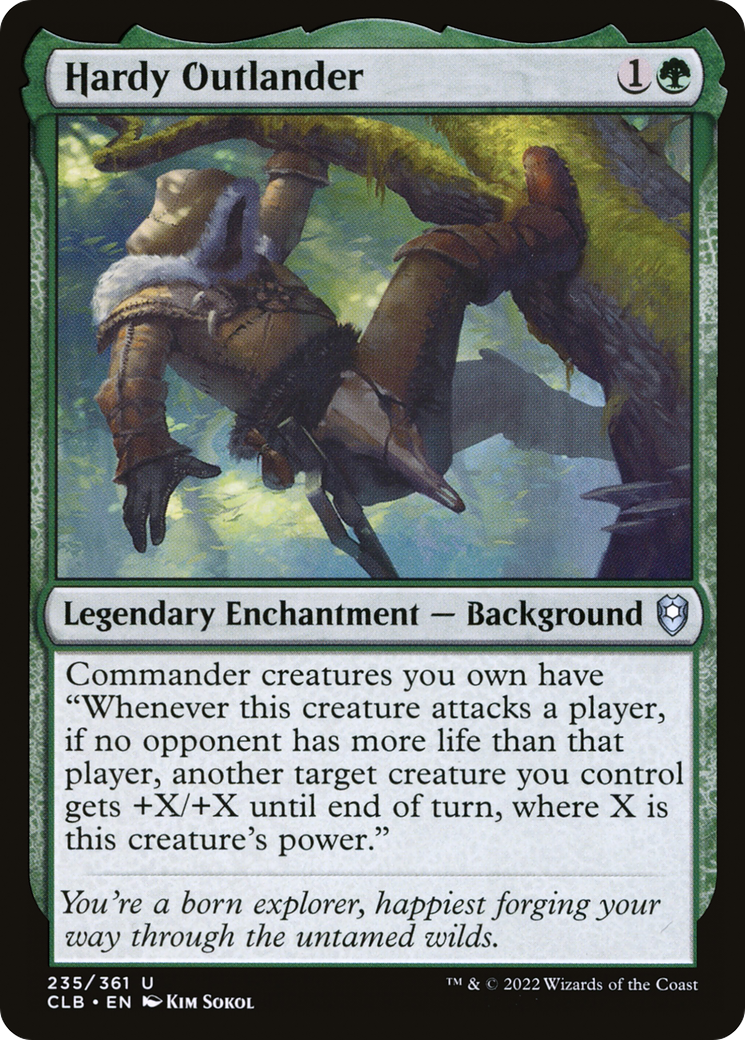 Hardy Outlander (235) [Commander Legends: Battle for Baldur's Gate] - Deck Out Gaming