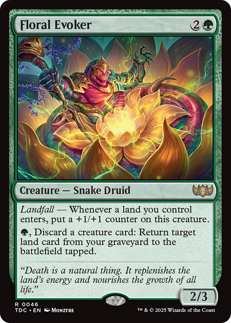 Floral Evoker (46) [Commander: Tarkir: Dragonstorm] - Deck Out Gaming