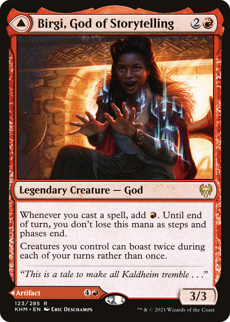 Birgi, God of Storytelling (123) [Kaldheim] foil - Deck Out Gaming