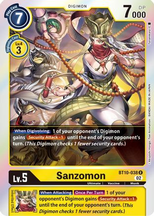 Sanzomon (BT10-038) [Xros Encounter] Foil - Deck Out Gaming