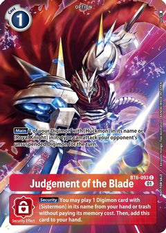 Judgement of the Blade (Premium Deck Set) (BT6-093) [Double Diamond] Foil - Deck Out Gaming