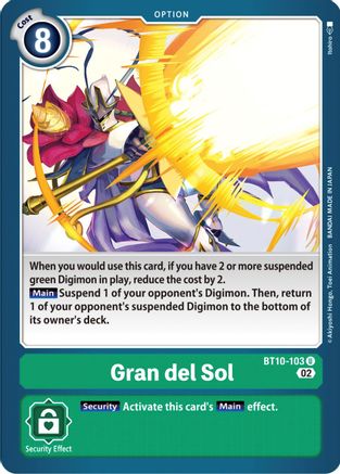 Gran del Sol (BT10-103) [Xros Encounter] - Deck Out Gaming