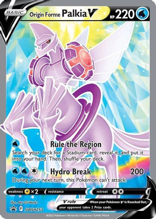 Origin Forme Palkia V (SWSH253) [SWSH: Sword & Shield Promo Cards] Holofoil - Deck Out Gaming